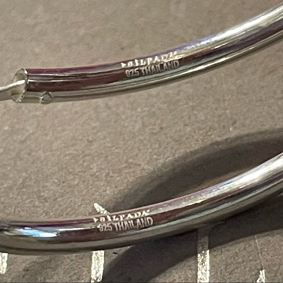 Silpada Flexible Hoop Sterling Silver Earrings - Picture 13 of 16